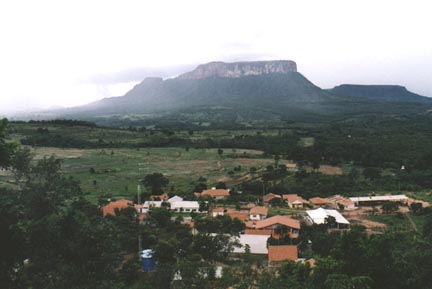 Ecovila Fezenda, 209 acre farm owned by Urandir Oliveira and his family, near Corguinho, Brazil. Urandir's goal is to raise organic food for export. February 2003 photograph © 2003 by Linda Moulton Howe.