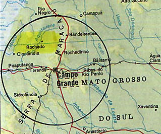 Rochedo ("Little Rock)," the nearest town to Corguinho and Urandir Oliveira's farm, has a population of a few hundred people and is nearly two hours on rough, dirt roads from Campo Grande.