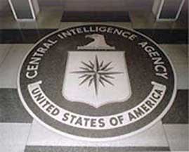The 16-foot-diameter granite seal in the lobby of the original Central Intelligence Agency (CIA) headquarters building, Langley, Virginia. Source: Wikipedia.