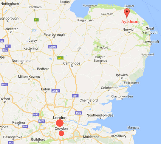 Croydon in the southern suburbs of London has been the epicenter of mysterious bloodless mutilations of cats, foxes, rabbits, a monitor lizard and a royal python since January 2014. Now in 2016, in Aylsham, Norfolk, East Anglia, 140 miles northeast of London, several cats have been viciously and bloodlessly attacked by a mysterious perpetrator.