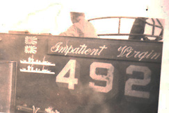 Patrol Torpedo (PT) Boat 492, nicknamed “Impatient Virgin,” began service the end of 1943 through 1944 until October 1945.