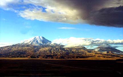 Mt. Ararat in eastern Turkey near Iran and Armenia borders. Photo © 1999 by Rob Michelson.