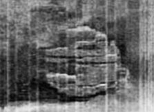 Side scan sonar image of 197-foot-diameter unidentified sunken object first discovered on June 19, 2011, 275 feet down on the floor of the Baltic Sea between Sweden and Finland. Side scan sonar image © 2011 by Ocean Explorer X-Team, Sweden.