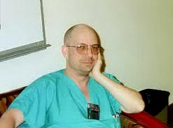 Microbiologist Dan (formerly Crain) Burisch, Ph.D., Las Vegas, Nevada. Photograph © 2002 by Bill Hamilton.