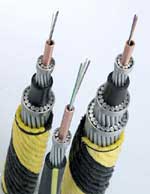 Fiber-optic submarine communication cable systems and special cables for the offshore industry and other underwater and terrestrial applications. Image by NSW Naval Technology.