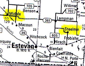 The Midale and Estevan region of southeastern Saskatchewan has been Canada's "hot crop circle region" since the mid-1990s, for reasons unknown.