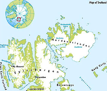 Above:  Map of Svalbard, also known as Island of Spitsbergen, where Norwegian scientist, Kim Holmen, has monitored greenhouse gases for nearly two decades. Below: The NIAR Zeppelin station is located just south of Ny-Ålesund on the Island of Spitsbergen within the Svalbard archipelago. Images provided by Kim Holmen.