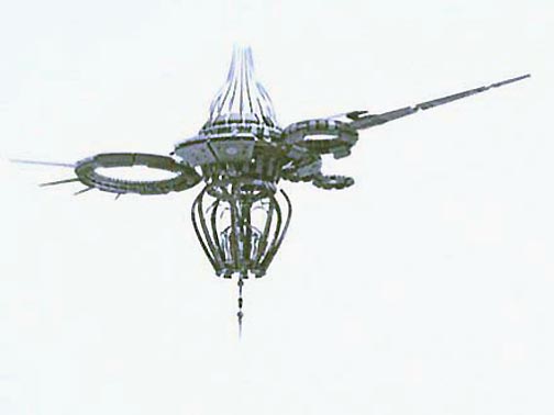 More complicated dragonfly-shaped "drone" photographed by Ty B. on June 5, 2007, near Saratoga in Big Basin Red Woods State Park, California.