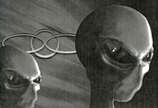 Illustration based on actual photograph that the USAF Lt. Colonel showed Anthony Sanchez during their January 8, 2010 interview. Page 49 of 2011 edition UFO Highway © by Anthony F. Sanchez.
