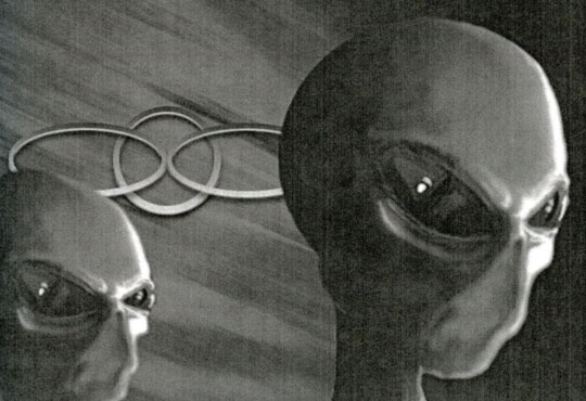 Illustration based on actual photograph that the USAF Lt. Colonel showed Anthony Sanchez during their January 8, 2010 interview. Page 49 of 2011 edition UFO Highway © by Anthony F. Sanchez.