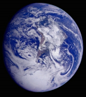 Earth photo courtesy NASA.