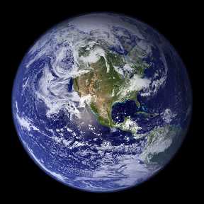 Earth photograph by NASA.