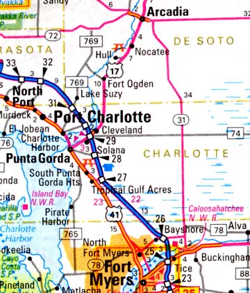 Port Charlotte is on the west coast of Florida in Charlotte County between Tampa and Fort Myers.