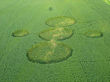 Aerial image on August 21, 2006,  © by Linda Moulton Howe.