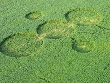 Aerial image on August 21, 2006,  © by Linda Moulton Howe.