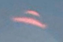 Top: Unidentified aerial object in Acoma Pueblo, New Mexico, 2012 Google Map Street View. Bottom: Photo, July 31, 1952, Passoria, New Jersey. Photo source: UFOEvidence.org.