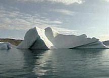 The Greenland ice sheet is melting one meter per month in some places. Image by the Geological Survey of Denmark and Greenland.