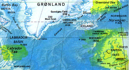 Labrador and the British Isles are on the same latitude. But Britain has enjoyed a mild climate compared to cold Labrador because of the North Atlantic Drift, also known as the Atlantic Thermohaline Circulation, which conveys warm equatorial water to the U. K. and Faeroe Islands.