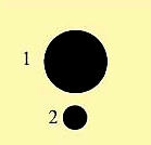 Diagram by Robert Boerman of two-circle-pattern in Hoeven, Holland, grass discovered on April 6, 2005.