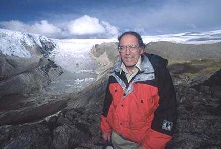 Lonnie Thompson, Ph.D., Prof. of Geology and Research Scientist, Byrd Polar Research Center, Ohio State University, Columbus, Ohio. Photo courtesy of Prof. Thompson. 