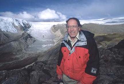 Lonnie Thompson, Ph.D., Prof. of Geology and Research Scientist, Byrd Polar Research Center, Ohio State University, Columbus, Ohio. Photo courtesy of Prof. Thompson.