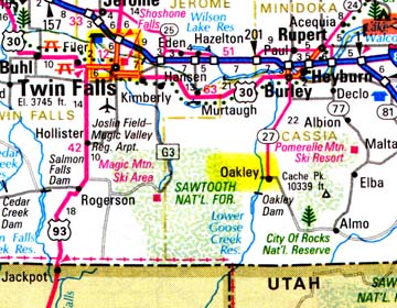 Land Creek Springs, a waterway near Oakley, Idaho, where dead mallards were first reported on Friday, December 8, 2006.