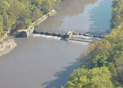 Big Sandy River, Kentucky. Seventy miles of waterways filled with 210 million gallons of coal mine sludge headed for Ohio River after a slurry impoundment broke on October 11.  Photograph courtesy Kentucky Natural Resources and Environmental Protection Cabinet.