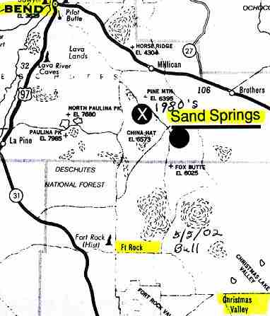 Dozens of animal mutilations and strange unidentified aerial lights have been reported over several decades in Oregon's Sand Springs region and south into Christmas Valley.