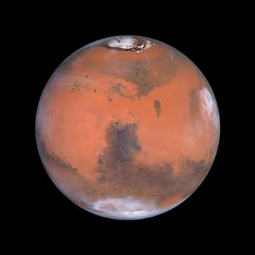 Mars image by Hubble Telescope.