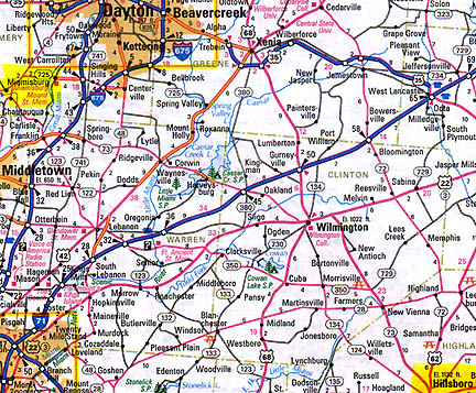 Miamisburg, Ohio, and its famous mound are fifty miles northwest of Hillsboro, which is also in the Hopewell ancient mound region. In 2003, there were several complex crop formations in soybeans in the mound region east and south of Hillsboro. See 09-06-03 Earthfiles.