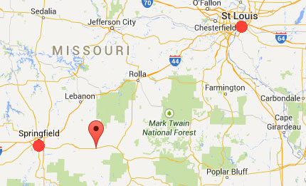 Norwood, Missouri (Google pointer) is 190 miles southwest of St. Louis, Missouri. Norwood is a small rural town of about 660 people in south central Missouri.