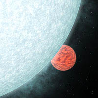 Infrared detection not currently in image form, so this is artist's version of what the distant worlds might look like in infrared. Artwork courtesy NASA/JPL-Caltech/R. Hurt.