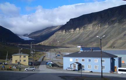 Svalbard, Norway, village where 1500 Norwegian research and government workers live year round. Image courtesy Global Crop Diversity Trust.