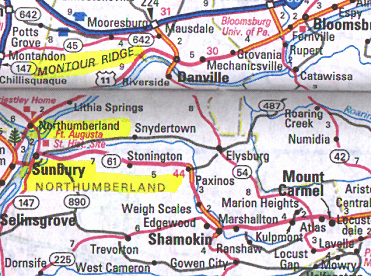 Montour Ridge in Northumberland County, Pennsylvania, near Northumberland was the scene of Todd Sees's disappearance on August 4, 2002, and discovery of his dead body on August 6, 2002, near his home after a two-day manhunt.