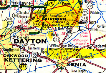  Michael Johnson's home is north of Wright-Patterson AFB near Enon, but in Fairborn, Greene County, Ohio.