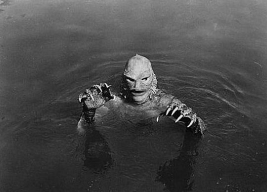 Frame from 1954 Hollywood film"Creature from the Black Lagoon."