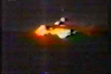 Alleged video frame of unidentified aerial craft which allegedly landed - or crashed? - at Carp, Ontario, Canada, on November 4, 1989.