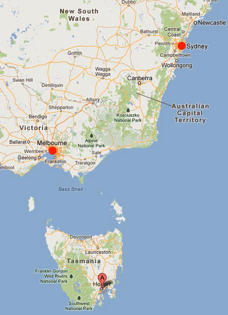 Tasmania is an island state, part of the Commonwealth of Australia, located 240 kilometers (150 mi) to the south of Melbourne and the Australian continent, separated by the Bass Strait. Tasmania is thought to have been a part of mainland Australia until the end of the last ice age 10,000 years ago when sea levels rose and made Tasmania into an island.
