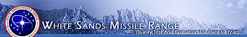 Banner at WSMR website: http://www.wsmr.army.mil/