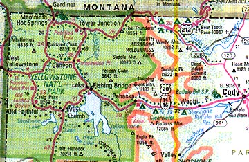 Yellowstone National Park in western Wyoming is an active volcano and the world's largest concentration of thermal features. 