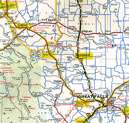 Seven mutilations reported in Great Falls, Montana region from Babb in northwest corner down to Dupuyer, Fort Shaw, Cascade and Belt between June 12 and August 15, 2001.