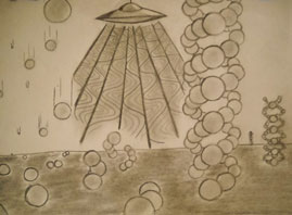 New life forms being introduced to this planet? Illustration © 2010 by Christopher Ross.