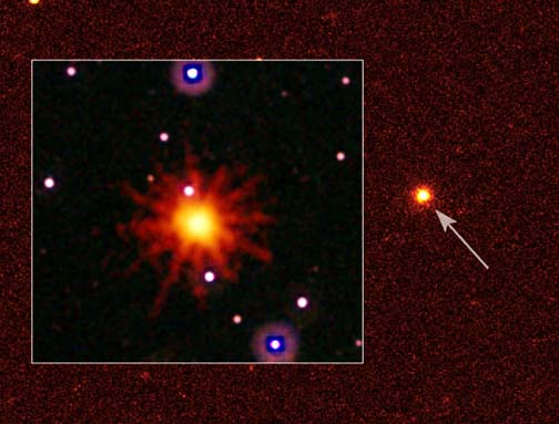 NASA's and ESA's SWIFT gamma-ray burst telescope detected a strong gamma ray burst (GRB) on March 28, 2011, that rapidly oscillated for more than a day and is still detectable after nearly a month. Normal gamma ray bursts last on average no more than 30 seconds. Could this be the first-ever image of a black hole tearing apart a star?  April 4, 2011 image by Hubble Space Telescope.