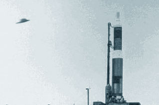 Illustration in 2006 by investigator Frank Warren of unidentified flying disc near USAF missile site.The current Minuteman ICBM force has 450 Minuteman III missiles manufactured by Boeing in missile silos around F.E. Warren AFB, Cheyenne, Wyoming; Malmstrom AFB, Great Falls, Montana; and Minot AFB, North Dakota. Photo courtesy USAF.