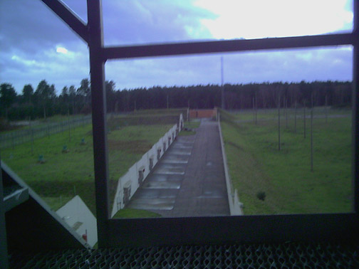 December 2007, photograph from RAF Bentwaters/Woodbridge tower used to monitor underground Weapons Storage Area (WSA), that presumably included nuclear weapons heavily guarded in December 1980 by military security. Image © 2007 by Gary Heseltine.