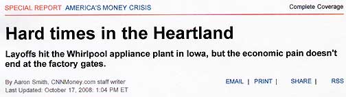 October 17, 2008, CNN.com America's Money Crisis.