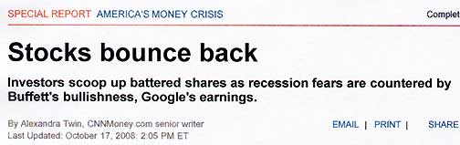 October 17, 2008, CNN.com America's Money Crisis. 