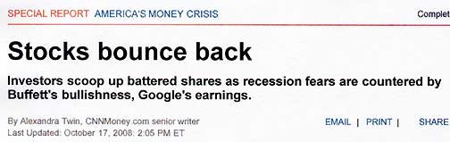 October 17, 2008, CNN.com America's Money Crisis.