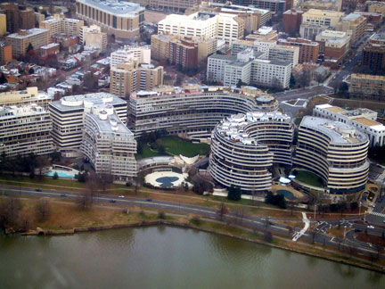 Watergate is an office-hotel-apartment complex near the Potomac River in Washington, D. C.