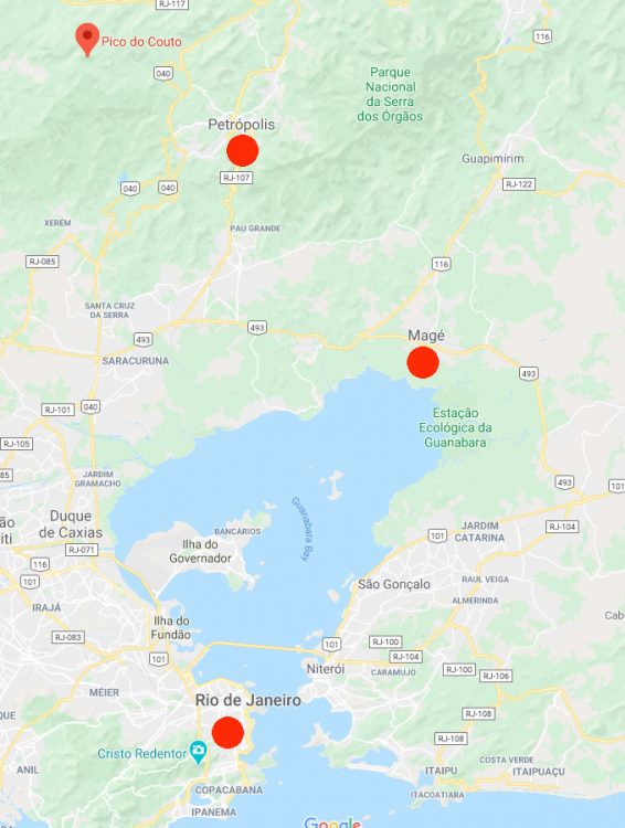 To znamená, že činnosť UFO bola v rovnakej všeobecnej oblasti ako Magé.
